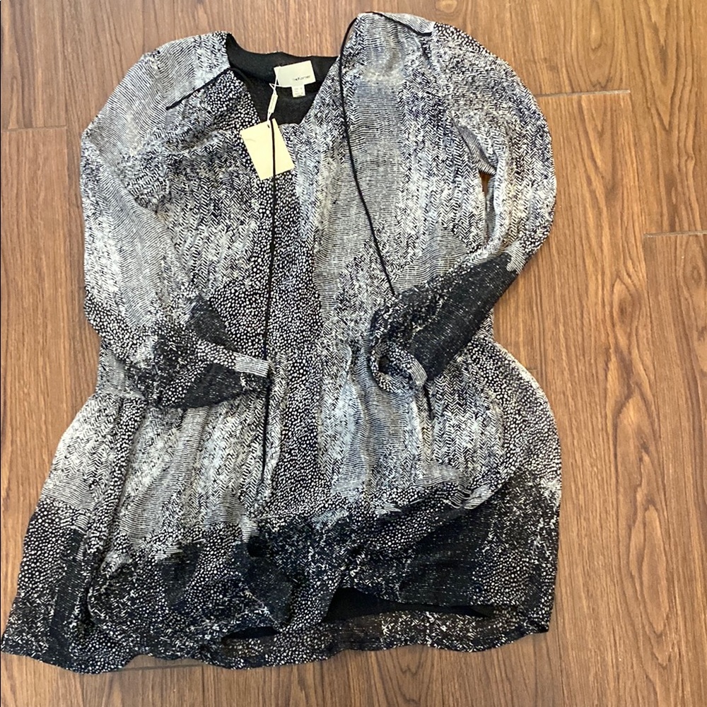 Large the Korner Black and Gray Women's Dress